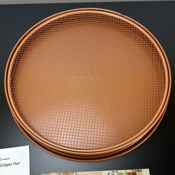 Copper Chef Perfect Pizza & Crisper Pan Guilt Free Fried Favorites - Picture 8 of 9